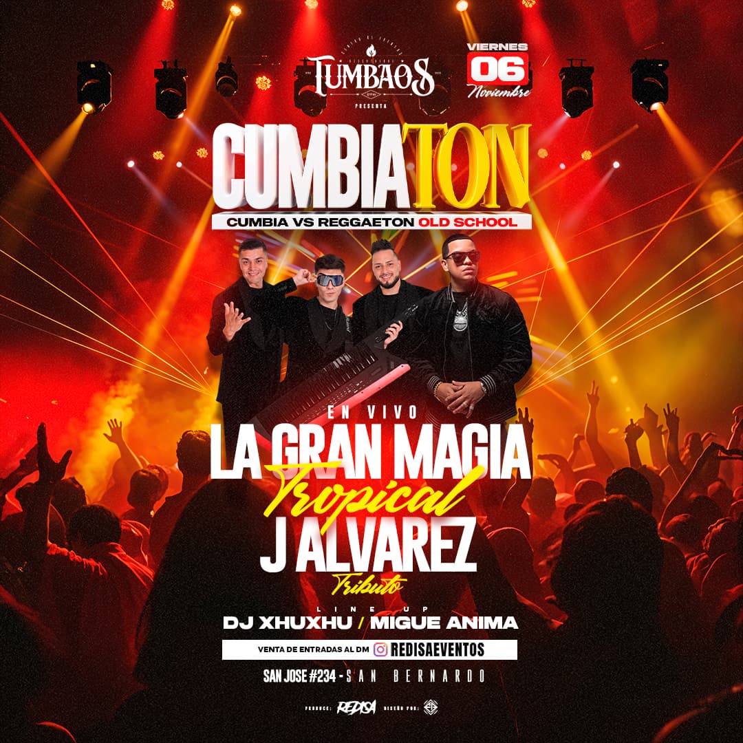 CUMBIATON EN VIVO LA GRAN MAGIA TROPICAL + TRIBUTO J ALVAREZ